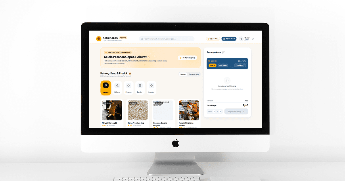 Aplikasi Kasir Kedai Kopi — Sistem Point of Sales (POS) & Manajemen Transaksi Cepat